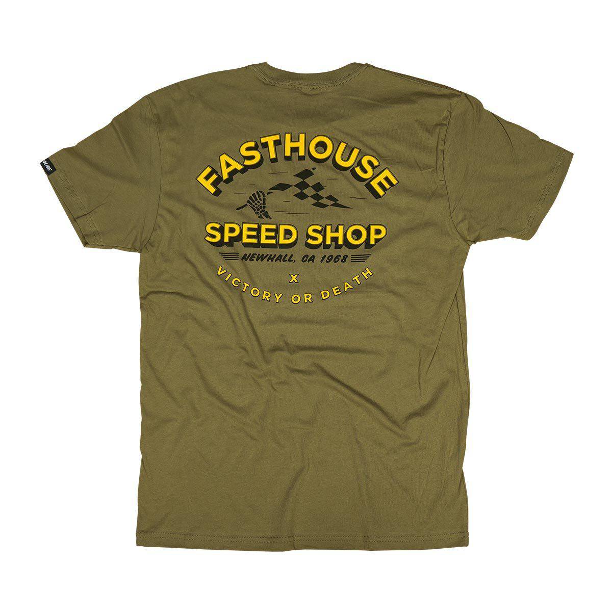 Fasthouse - Polera de Vestir Bones Olive - Image 2