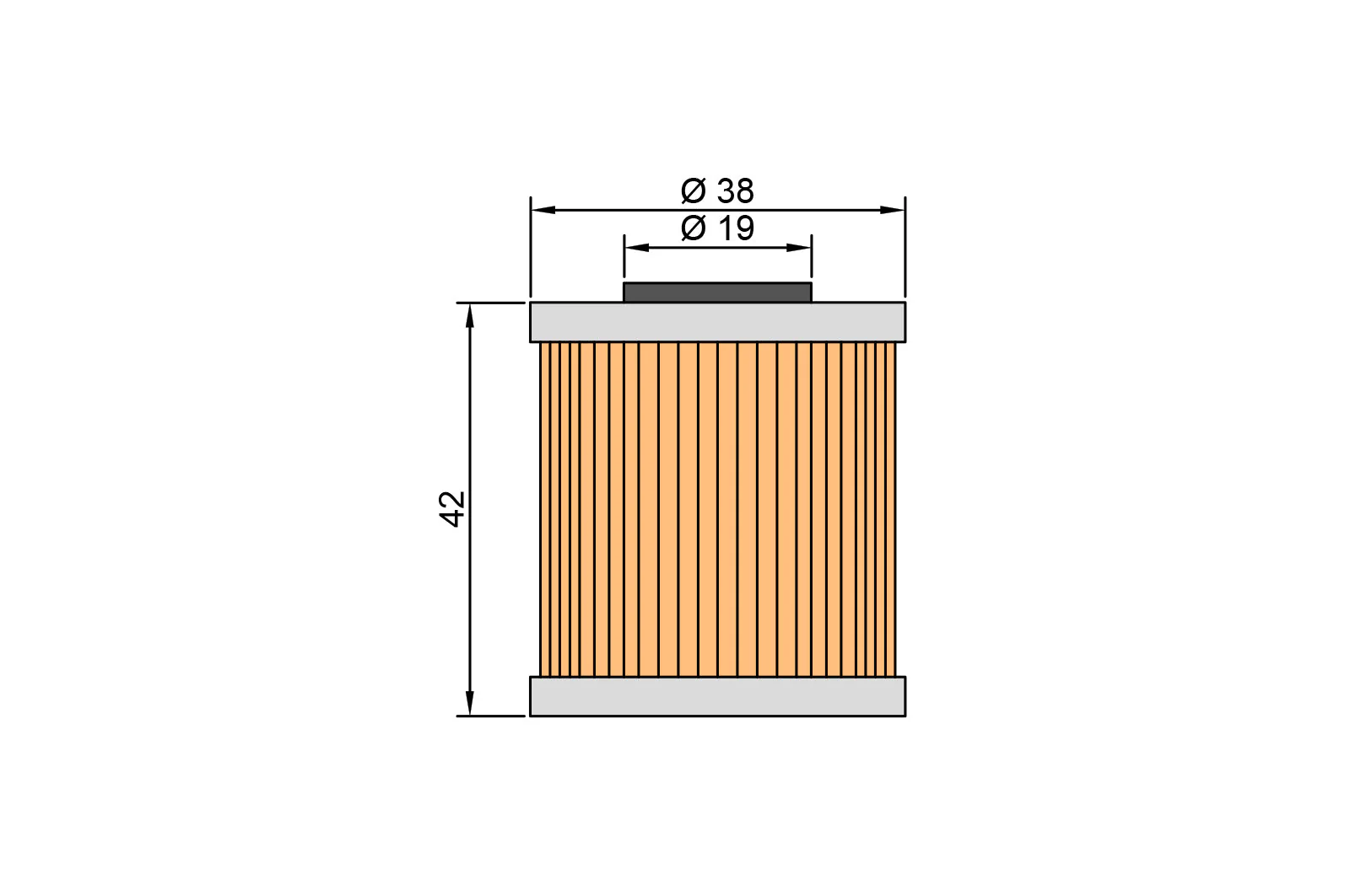 Filtro de aceite Kawasaki KXF250 04/2019 KXF450 2016/2019 - Image 6