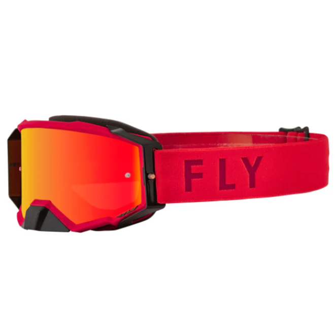 Fly Racing Antiparras Zone Pro Red W/ Red Mirror/Amber Lens