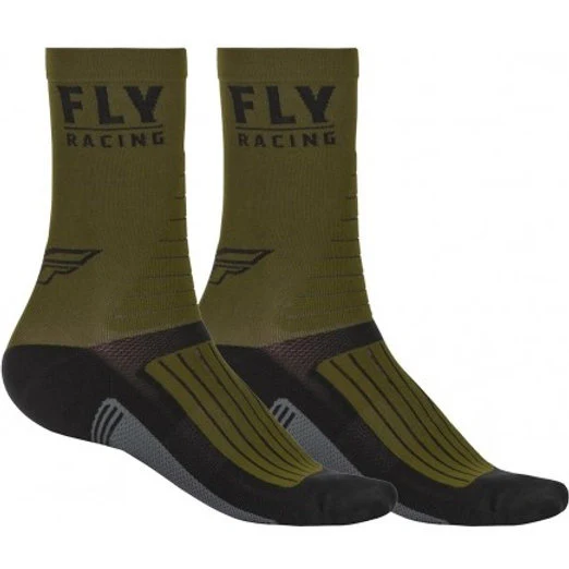 Fly Racing Calcetines Fly Factory Rider Green/Black/Grey