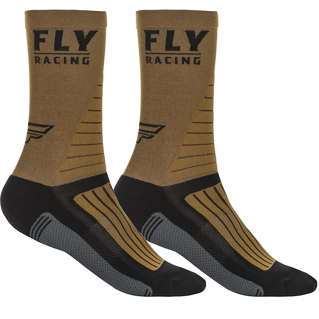 Fly Racing Calcetines Fly Factory Rider Khaki/Black/Grey Sm/Md