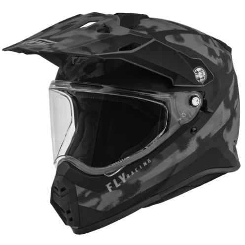 Fly Racing Trekker Pulse Helmet Grey/Black Camo
