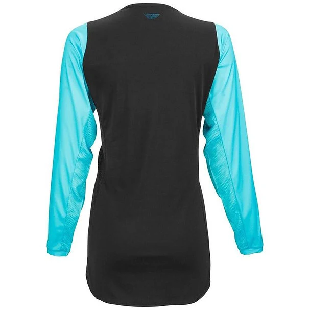 Fly Racing Women'S Lite Jersey Black/Aqua - Image 2