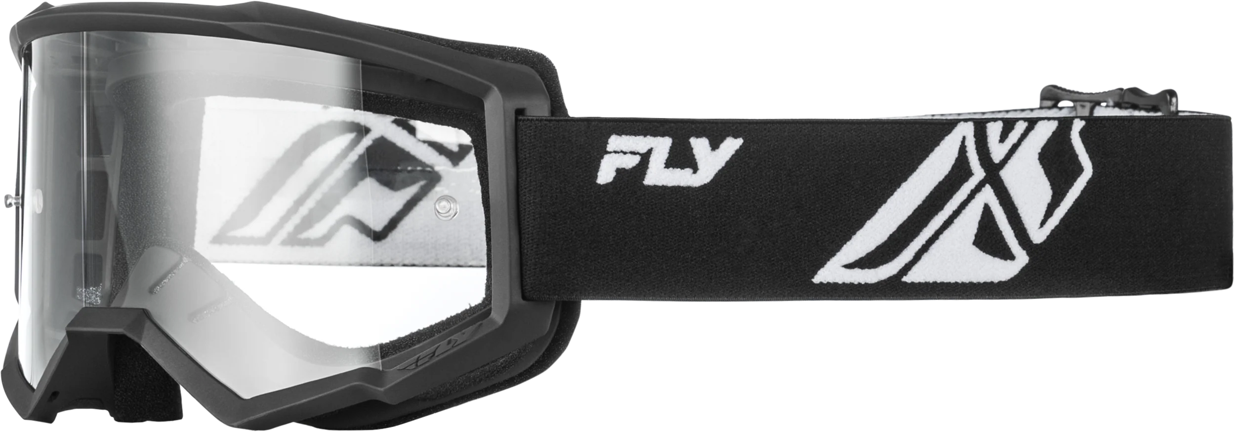 Focus Goggle Black/White W/ Clear Lens
