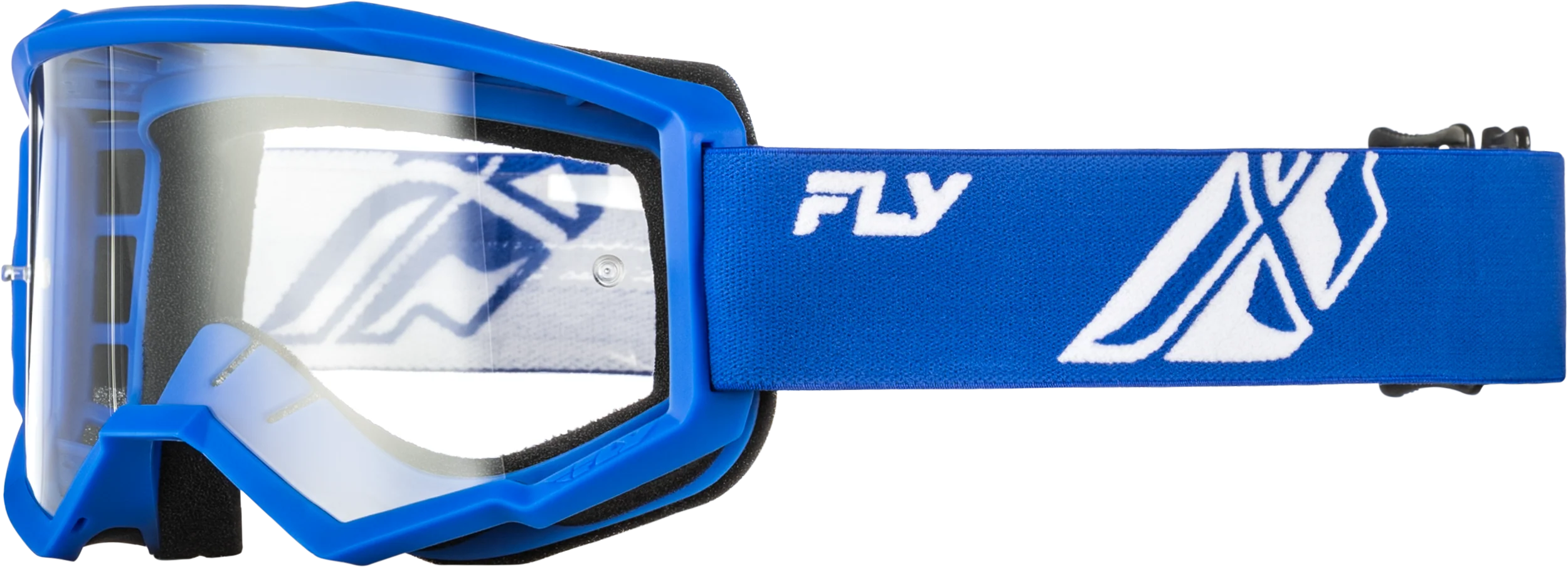 Focus Goggle Blue/White W/ Clear Lens