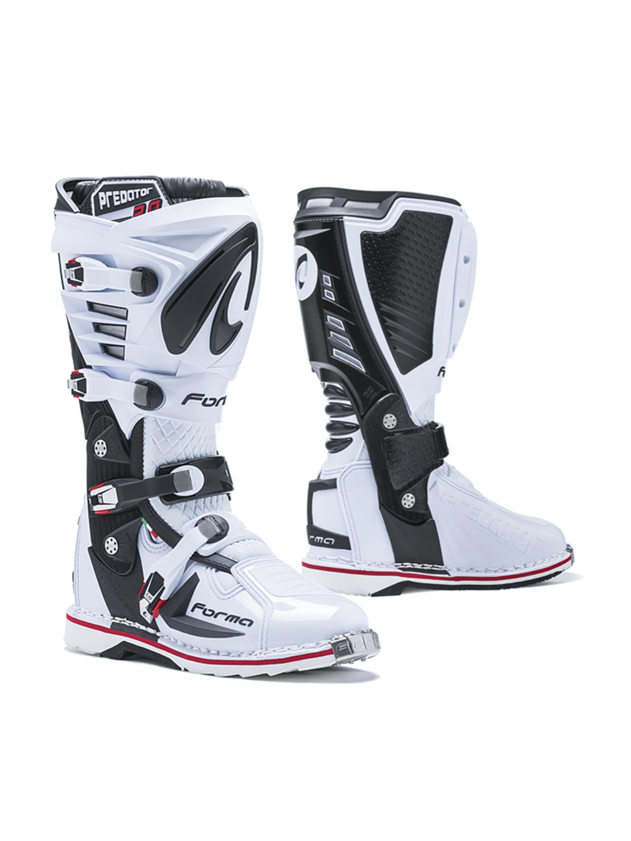 Forma Botas De Motocross y Enduro Predator 2.0 Blanco
