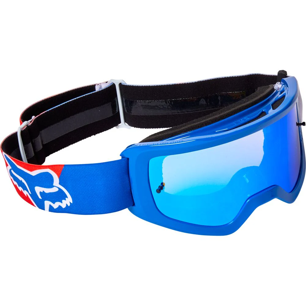 FOX Antiparra Moto Main Skew Espejada Blanco
