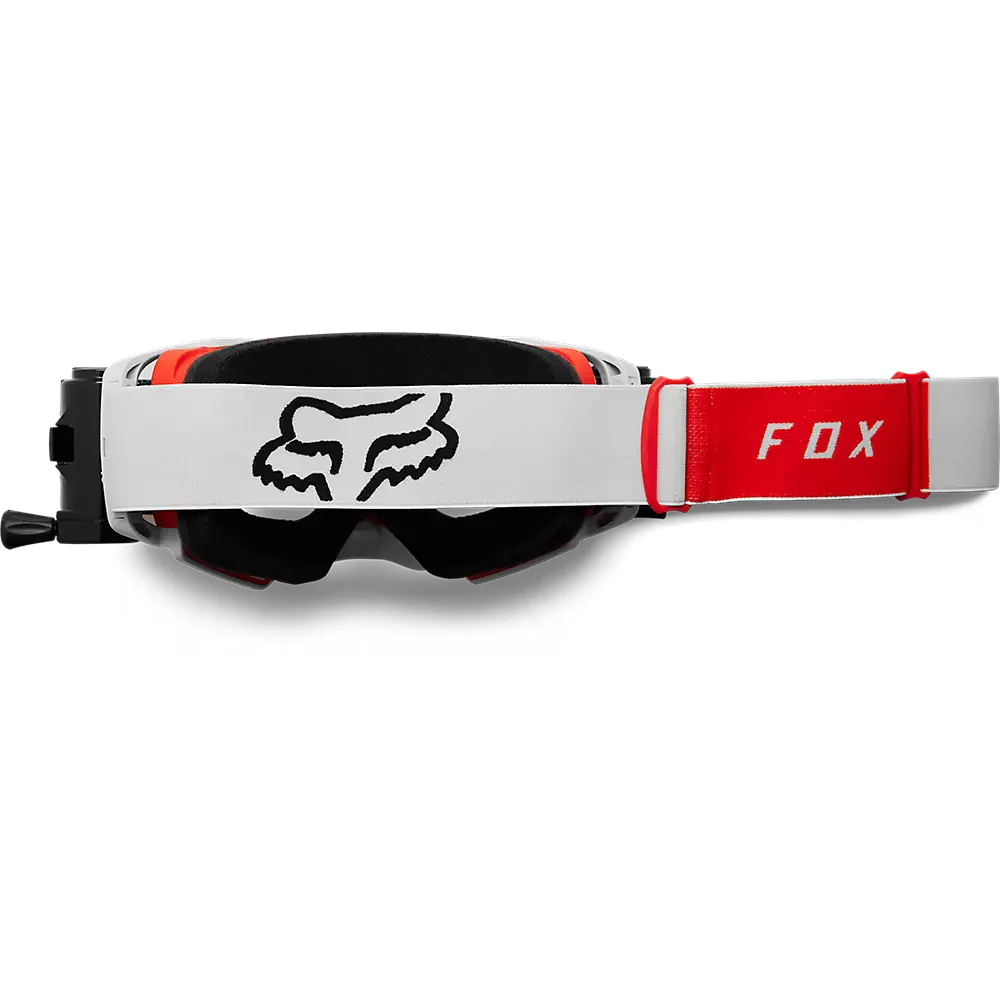 FOX Antiparras Moto Airspace Stray Roll Off Rojo/Gris - Image 2