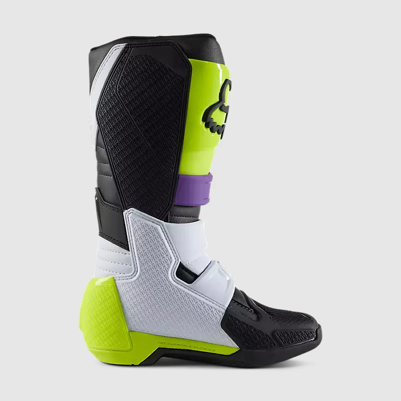 FOX Botas Moto Comp Negro/Verde/Blanco/Morado - Image 3