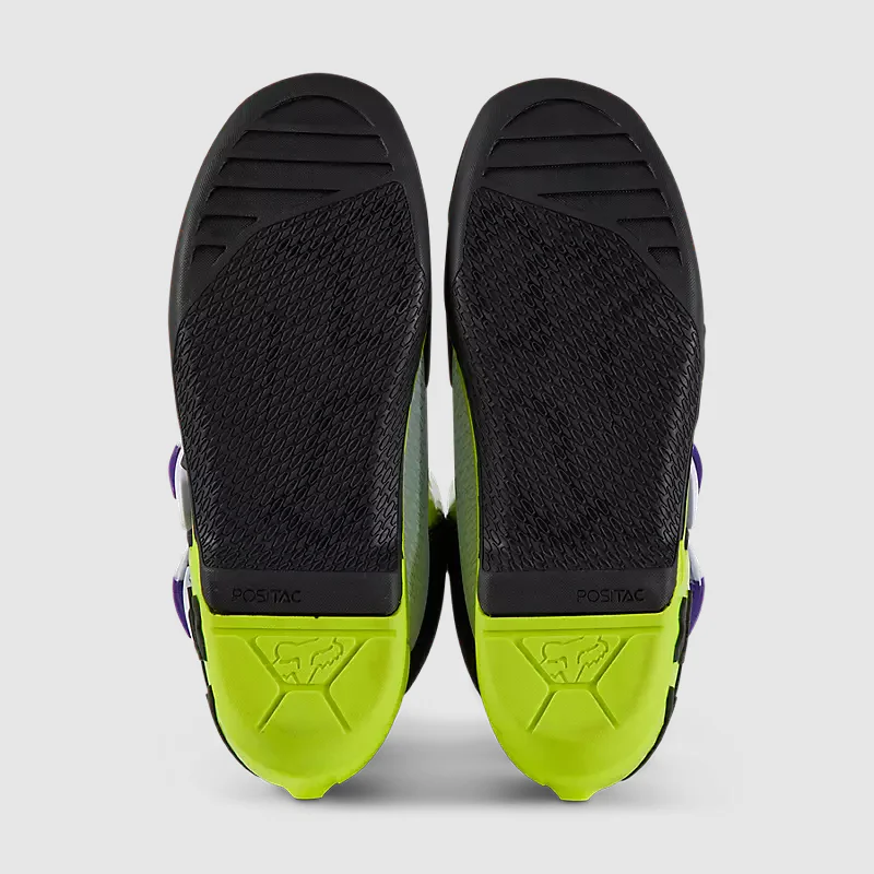 FOX Botas Moto Comp Negro/Verde/Blanco/Morado - Image 6