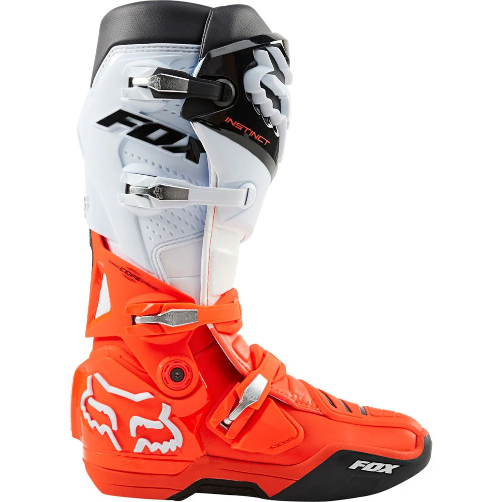 FOX Botas Moto Instinct Naranjo/Blanco - Image 2