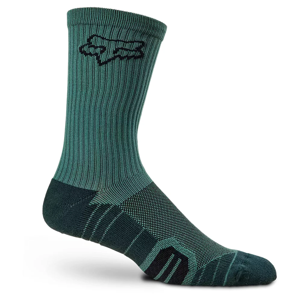 FOX Calcetines Bicicleta Ranger Cushion 8" Esmeralda