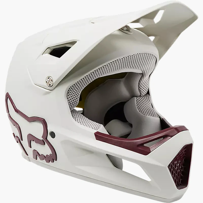 FOX Casco Bicicleta Niño Rampage Blanco Vintage