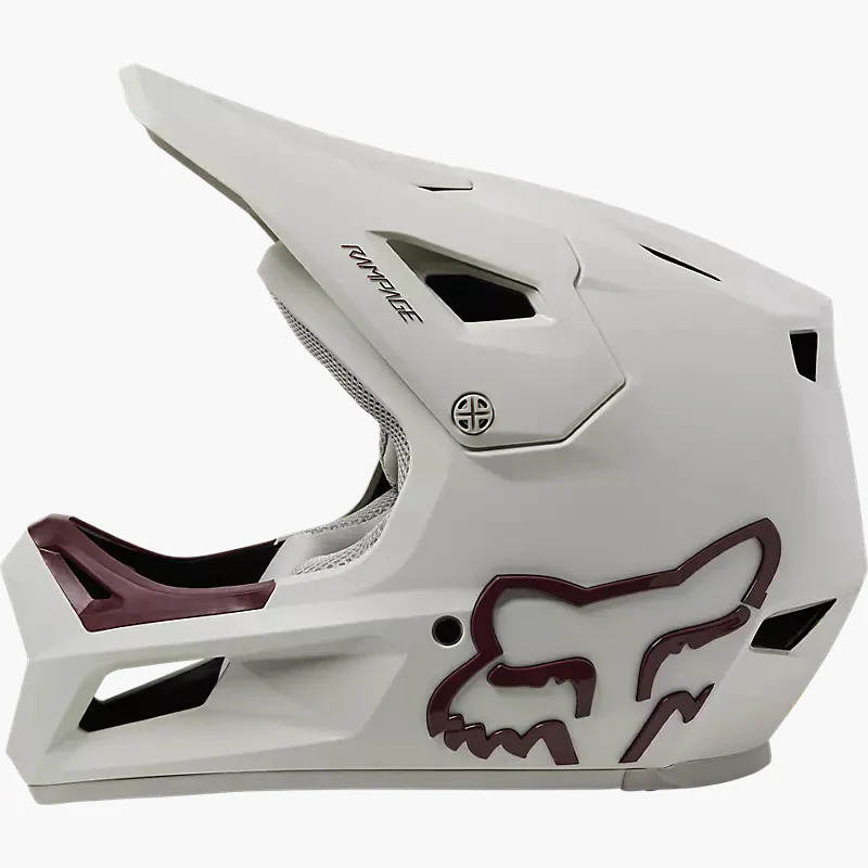 FOX Casco Bicicleta Niño Rampage Blanco Vintage - Image 3