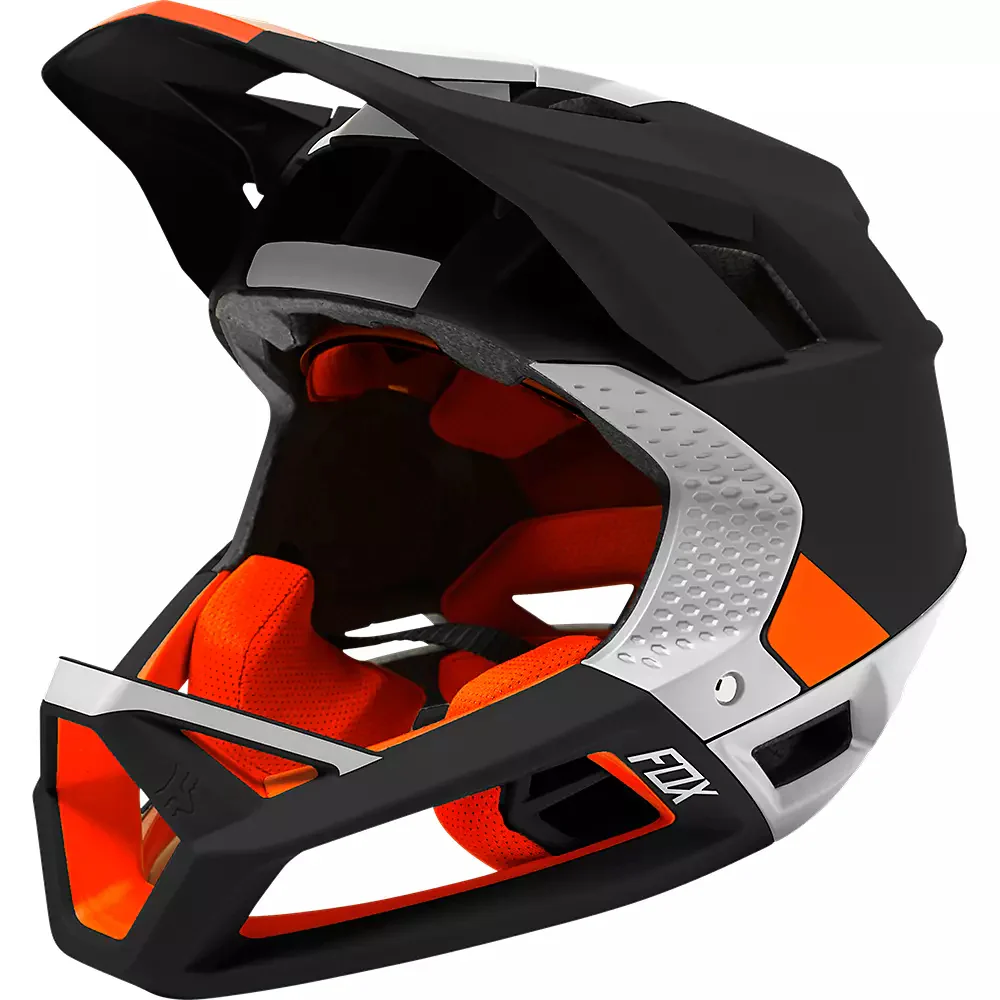 FOX Casco Bicicleta Proframe Blocked Negro/Naranjo - Image 2