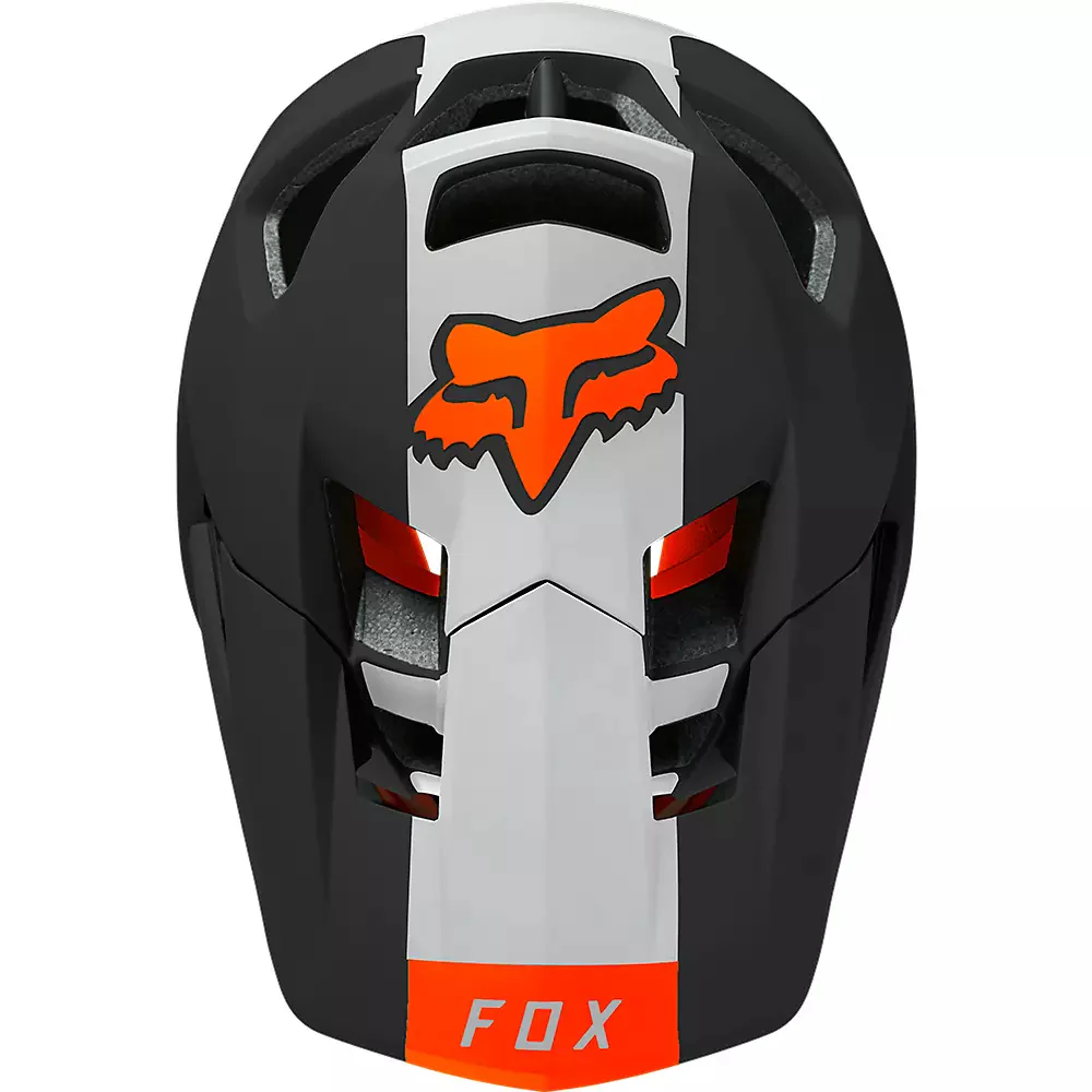 FOX Casco Bicicleta Proframe Blocked Negro/Naranjo - Image 3