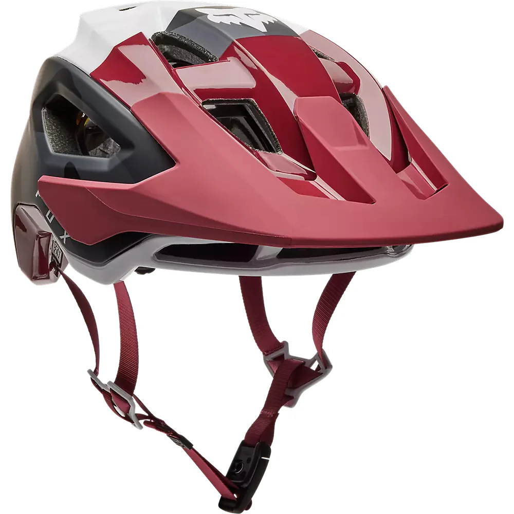 FOX Casco Bicicleta Speedframe Pro Camo Negro/Burdeo - Image 6