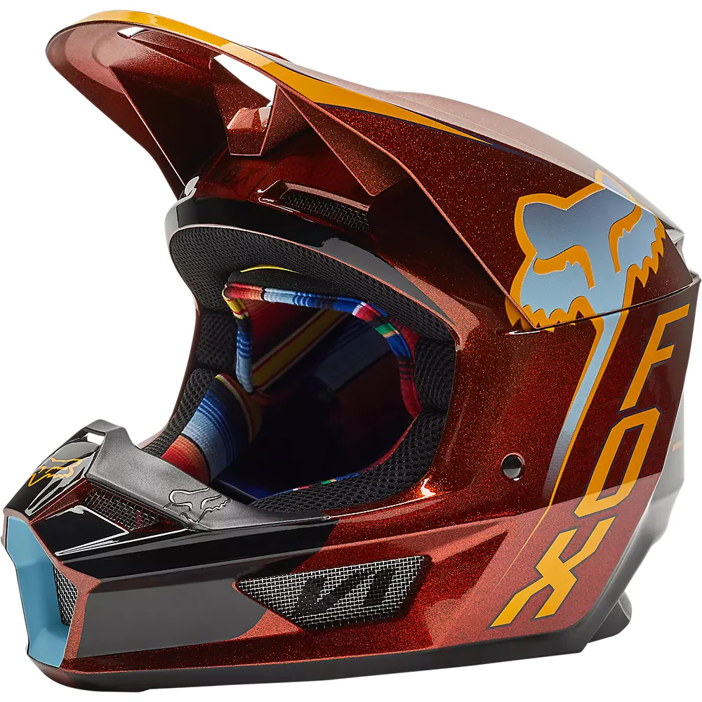 FOX Casco Moto V1 CNTRO Naranjo - Image 2