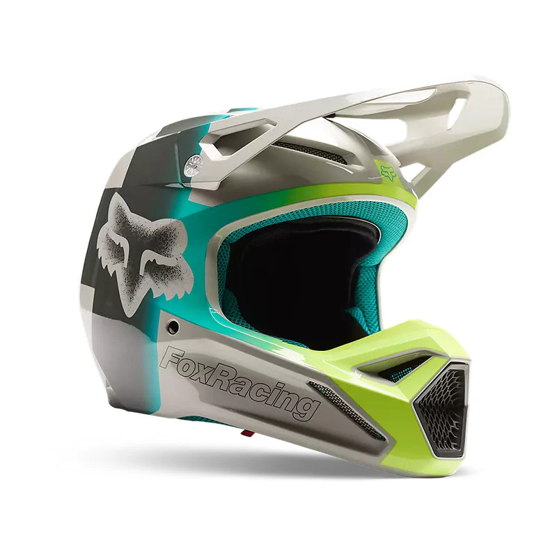 FOX Casco Moto V1 Horyzn Gris/Negro/Amarillo - Image 7