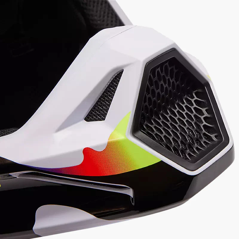 FOX Casco Moto V1 Kozmik Negro/Blanco - Image 8