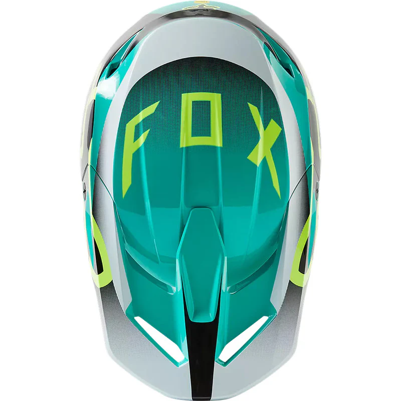 FOX Casco Moto V1 Leed Celeste - Image 3