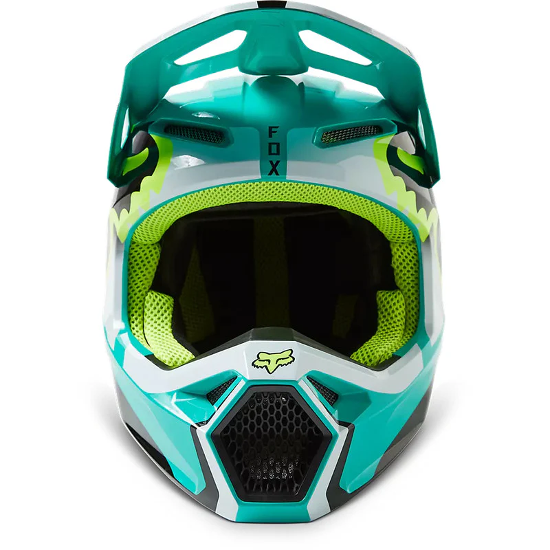FOX Casco Moto V1 Leed Celeste - Image 4