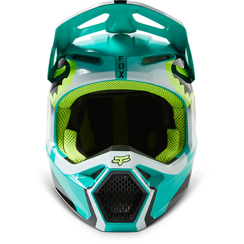 FOX Casco Moto V1 Leed Celeste - Image 5