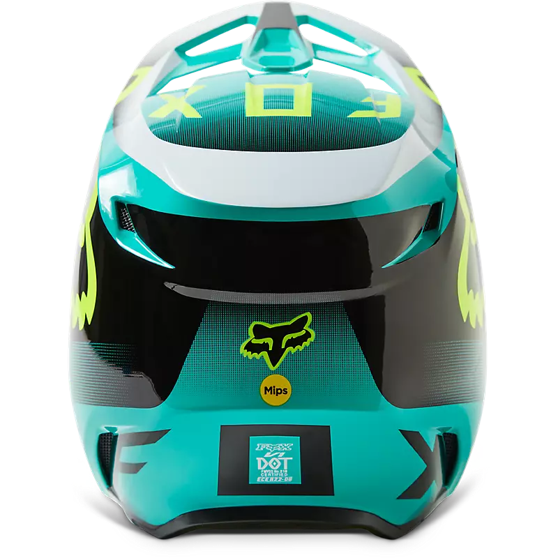 FOX Casco Moto V1 Leed Celeste - Image 6