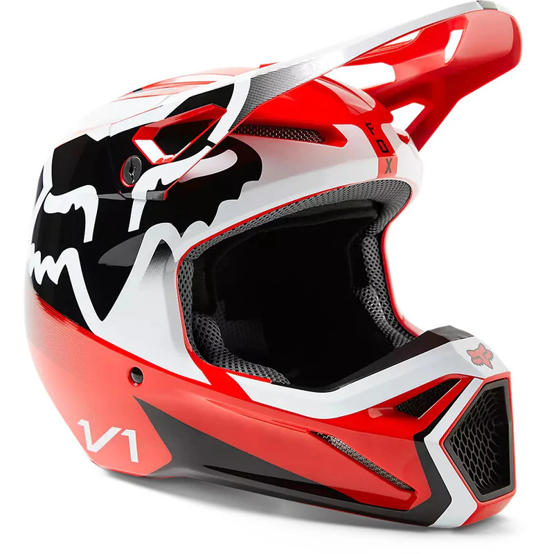 FOX Casco Moto V1 Leed Rojo