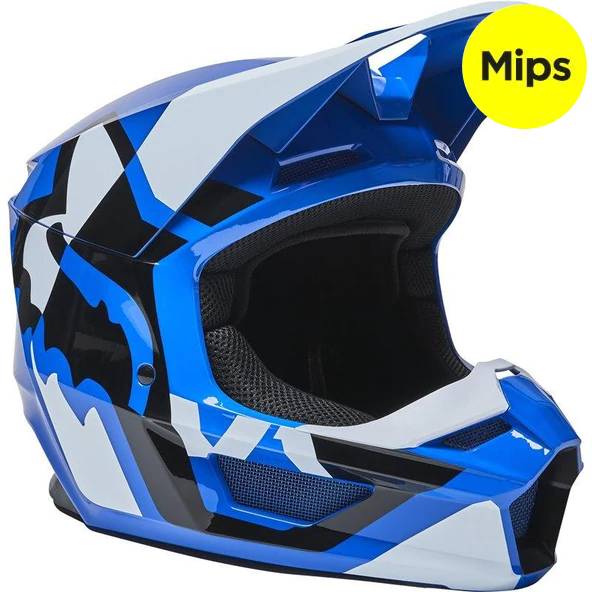 FOX Casco Moto V1 Lux Azul - Image 5