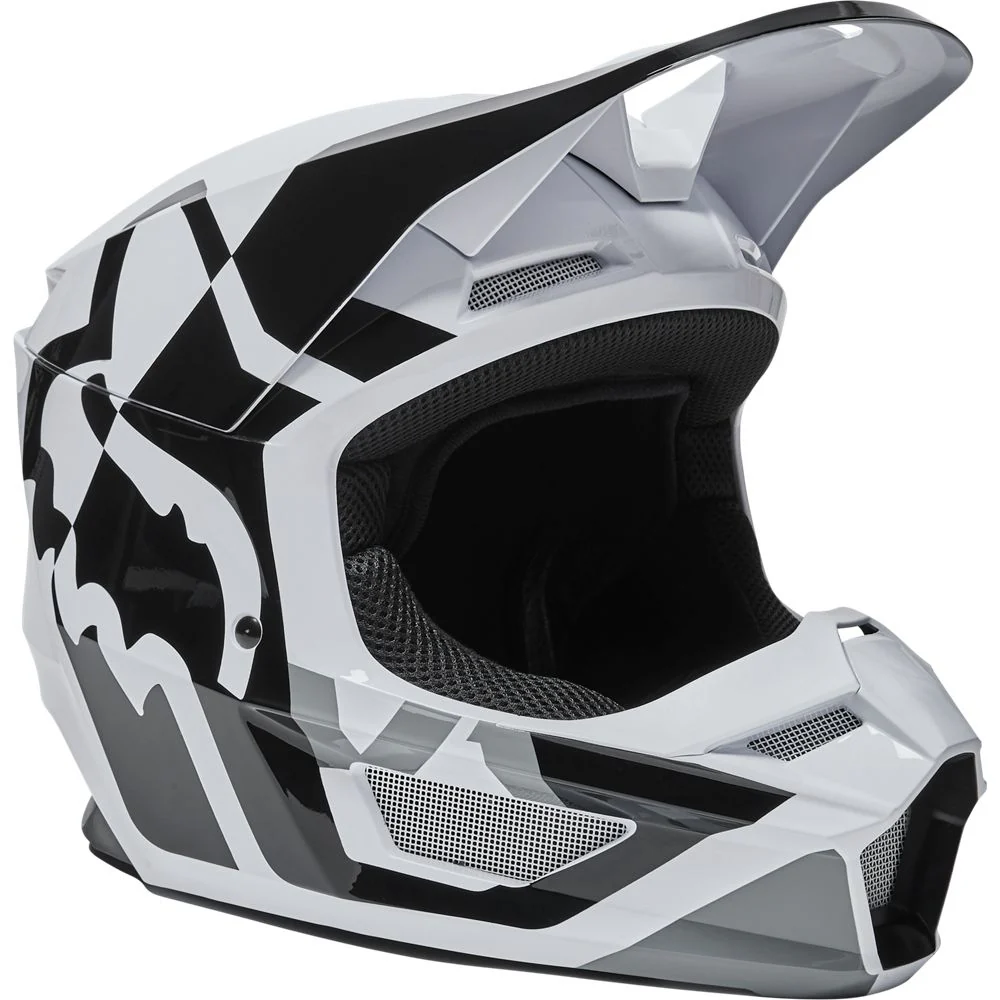FOX Casco Moto V1 Lux Blanco