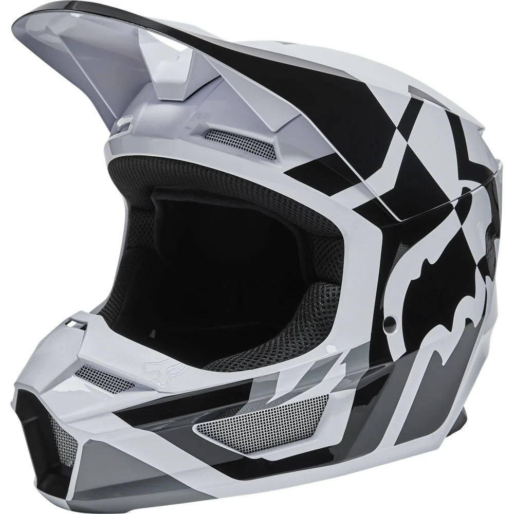 FOX Casco Moto V1 Lux Blanco - Image 2