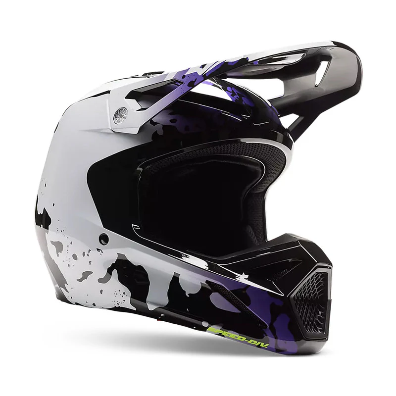 FOX Casco Moto V1 Morphic Negro/Blanco - Image 6