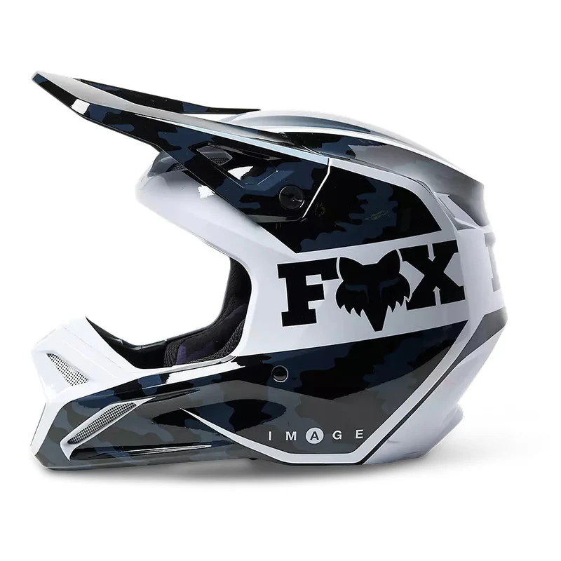 FOX Casco Moto V1 Nuklr Negro/Blanco - Image 3