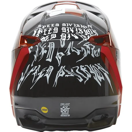 FOX Casco Moto V1 Peril Naranjo/Negro - Image 4