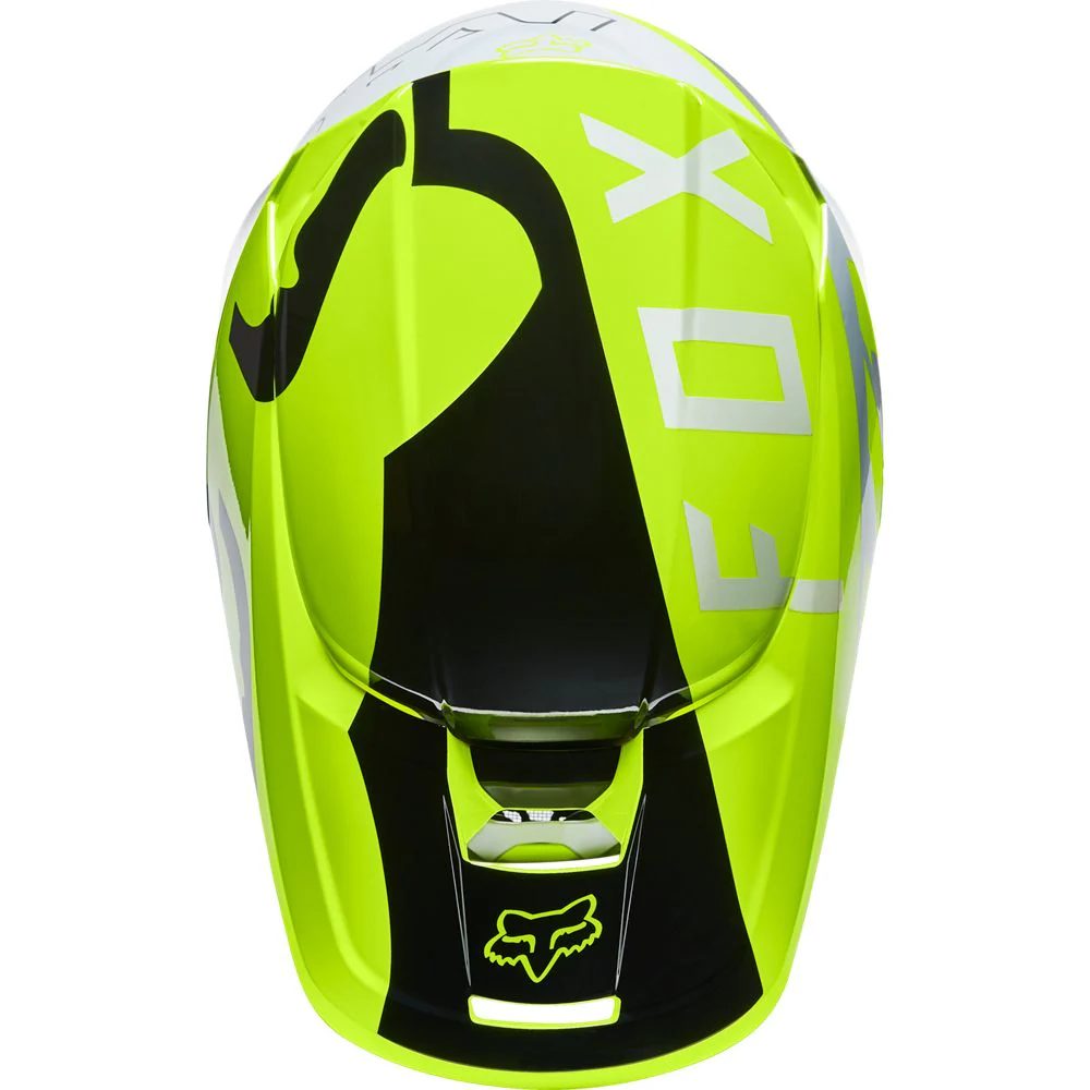 FOX Casco Moto V1 Skew Amarillo - Image 3