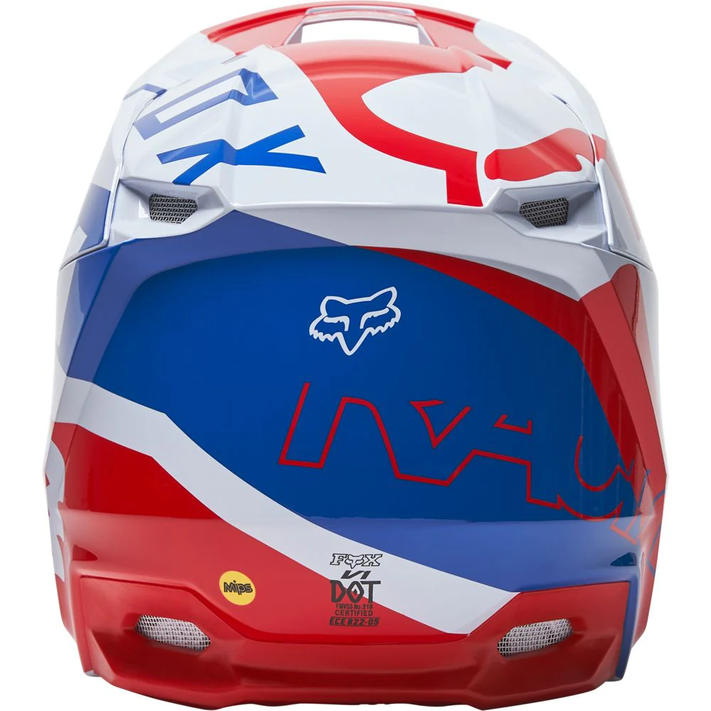 FOX Casco Moto V1 Skew Blanco - Image 4