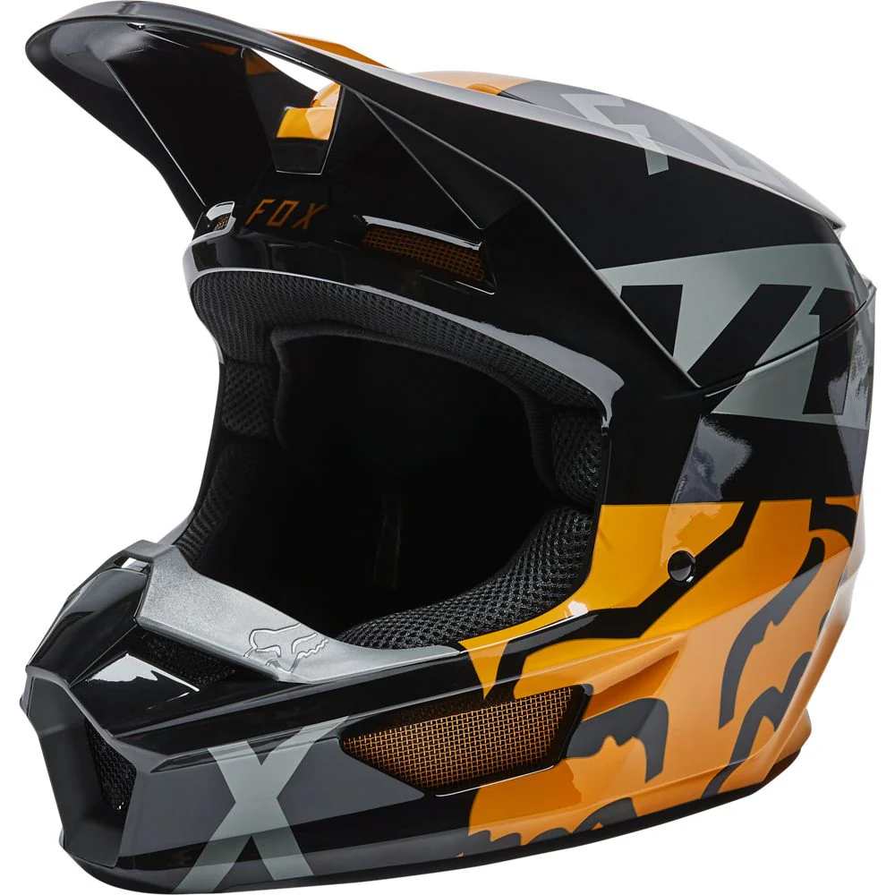 FOX Casco Moto V1 Skew Negro - Image 2