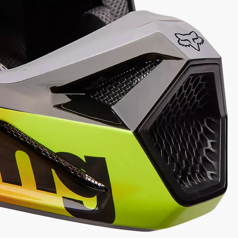 FOX Casco Moto V1 Statk Rojo/Rosado - Image 8