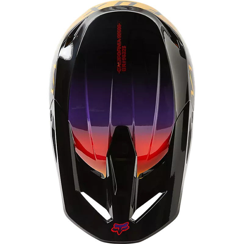 FOX Casco Moto V1 Toxsyk Negro/Amarillo - Image 4