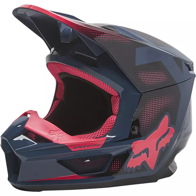 FOX Casco Moto V2 Dier Azul - Image 2