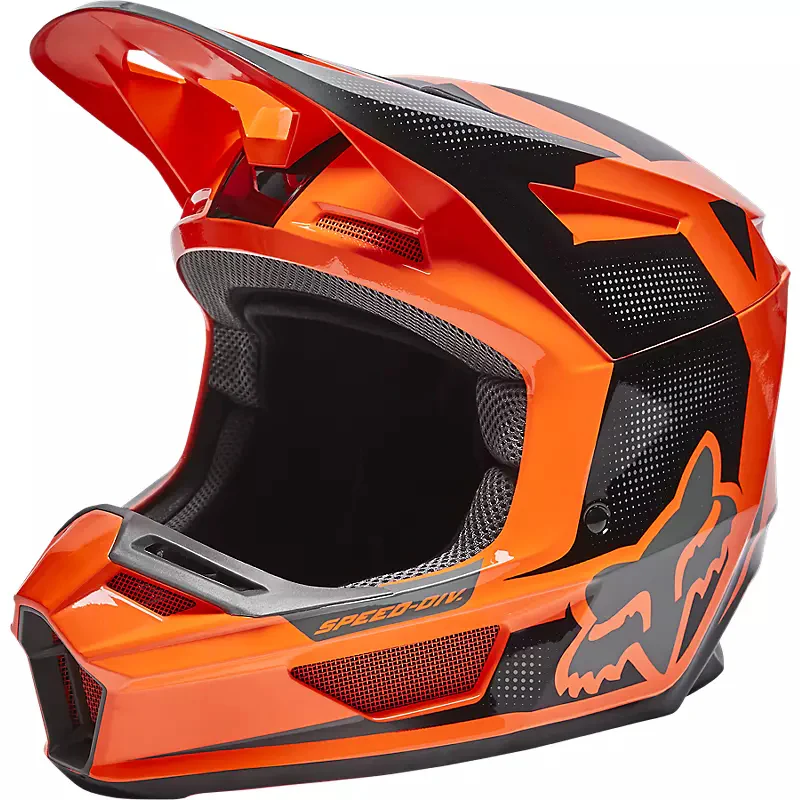 FOX Casco Moto V2 Dier Naranjo - Image 2