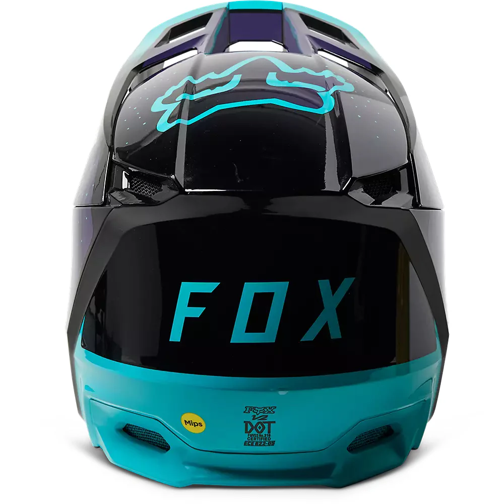 FOX Casco Moto V2 Vizen Negro/Morado - Image 6