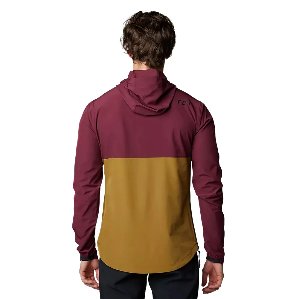 FOX Chaqueta Bicicleta Ranger Wind Pullover Burdeo/Biege - Image 2