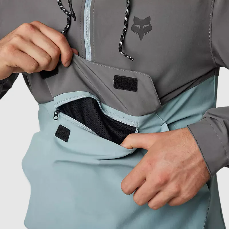 FOX Chaqueta Cortavientos Bicicleta Ranger Gris/Celeste - Image 10