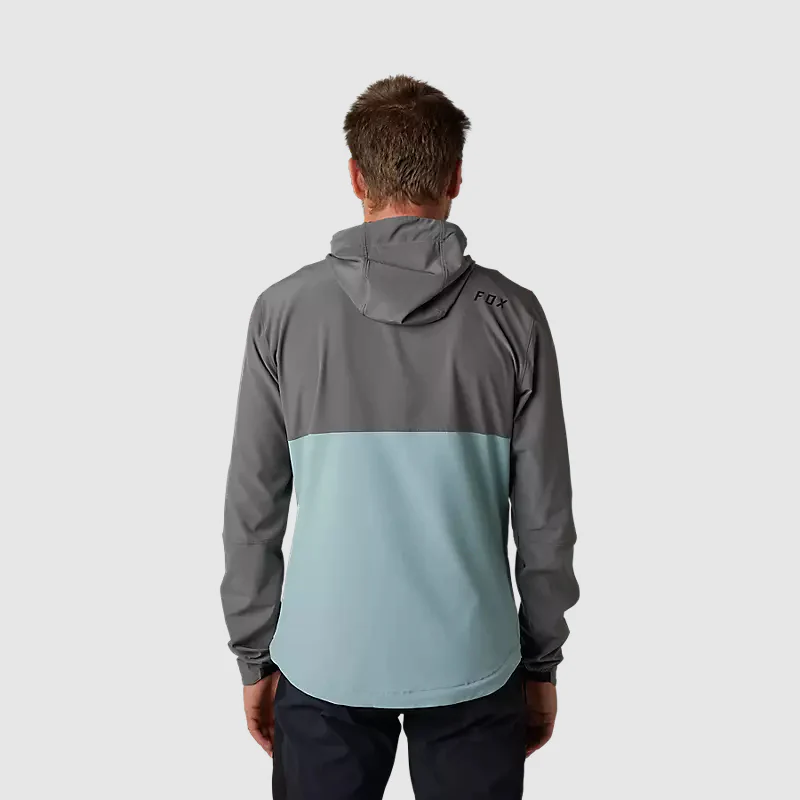 FOX Chaqueta Cortavientos Bicicleta Ranger Gris/Celeste - Image 4