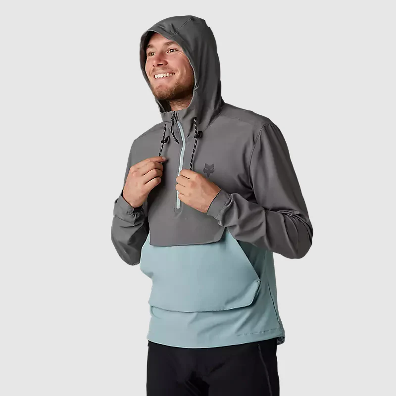 FOX Chaqueta Cortavientos Bicicleta Ranger Gris/Celeste - Image 5