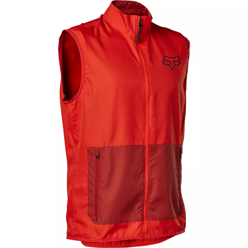 FOX Chaqueta Cortavientos Bicicleta Ranger Sin Mangas Rojo