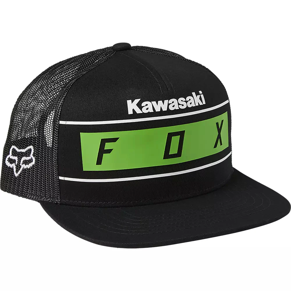 FOX Gorro Jockey Lifestyle Kawasaki Stripes Snapback Negro