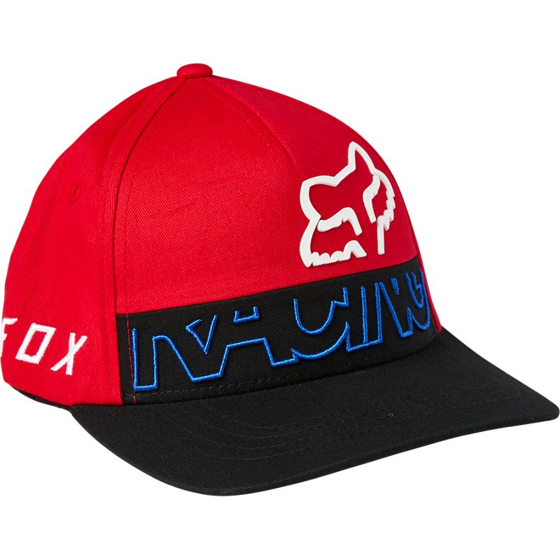 FOX Gorro Jockey Lifestyle Niño Skew Flexfit Rojo